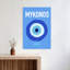 Mykonos Abstract Minimalist Traditional Summer Wall Art Print-878016838
