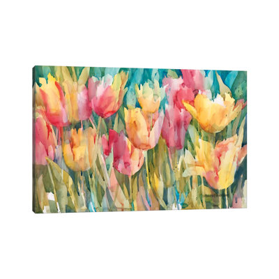 Pastel Tulips par Annelein Beukenkamp - peinture sur toile tendue