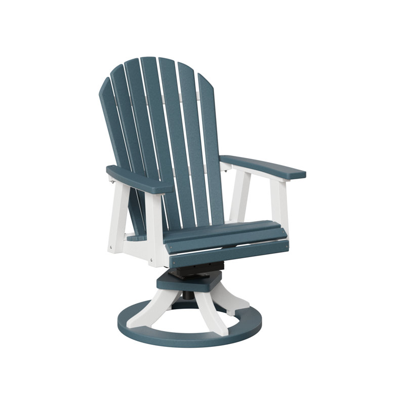 Chaise berçante berçante Berlin, Blanc / Gris ardoise