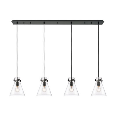 Luminaire suspendu conique à 4 lumières Amrith
