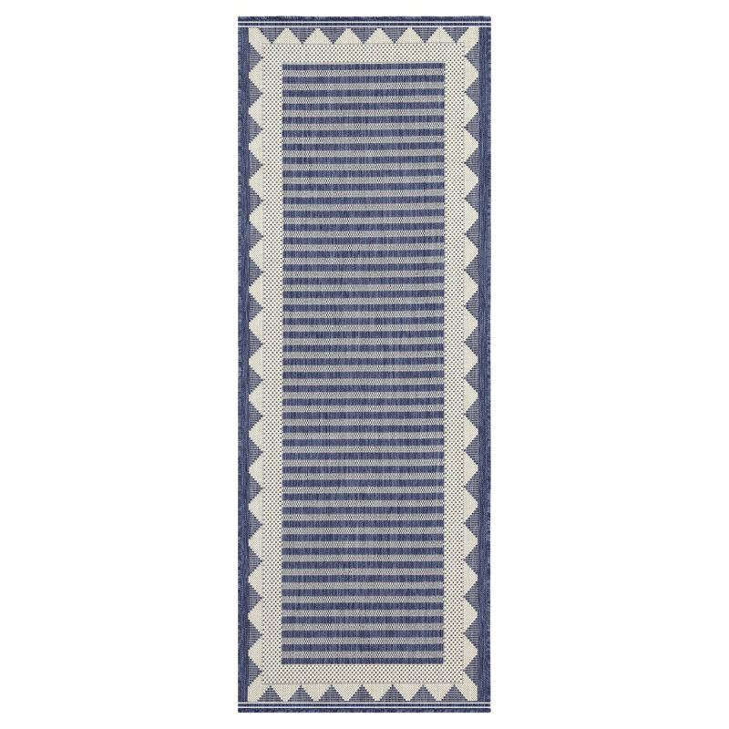 Blue Indoor/Outdoor Area Rug, Rectangle 7'10" x 10'3"