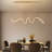 Shirlynn Iron LED Modern Linear Chandelier