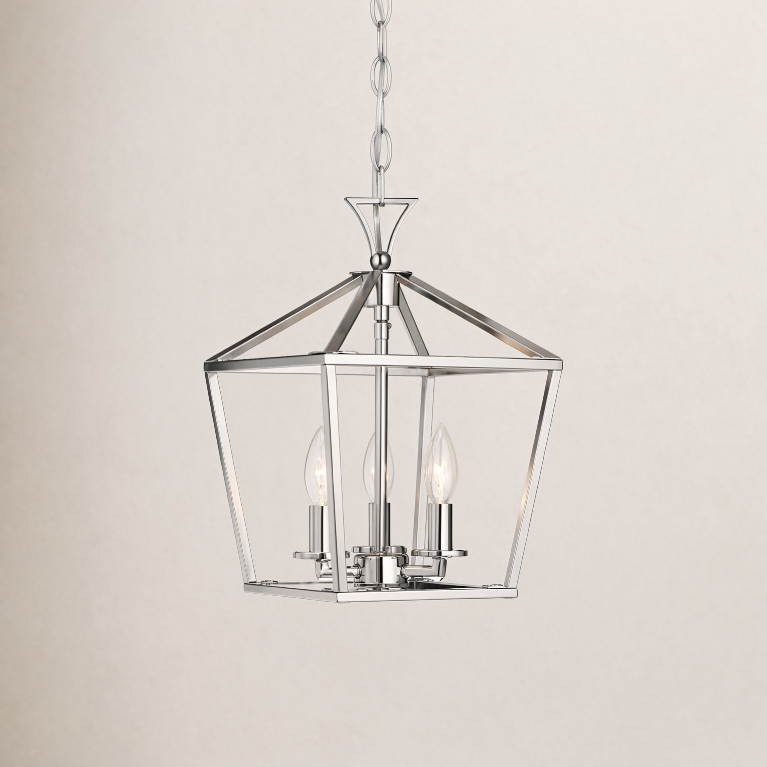 Hastings 3-Light Chandelier, Polished Nickel