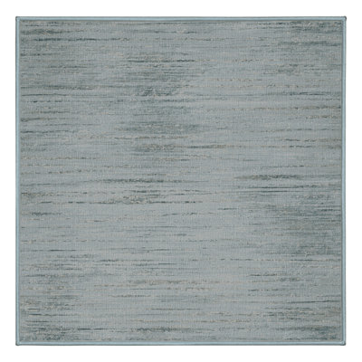 Machine Washable Abstract Blue Area Rug
