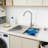 Household Stainless Steel Laundry Sink With Washboard