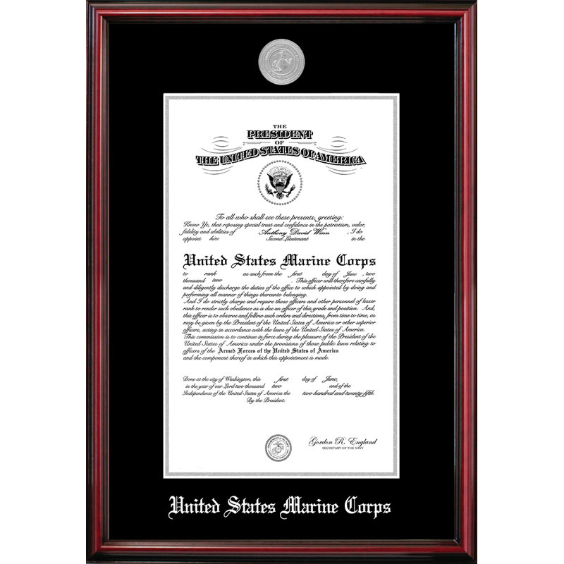 Marine Certificate Petite Picture Frame, 9" x 14"