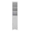 Armoire de salle de bain haute, armoire de rangement autoportante avec tiroir, armoire d'appoint-713229028