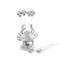 Sea and Shore Pewter Crab Cheese Marker