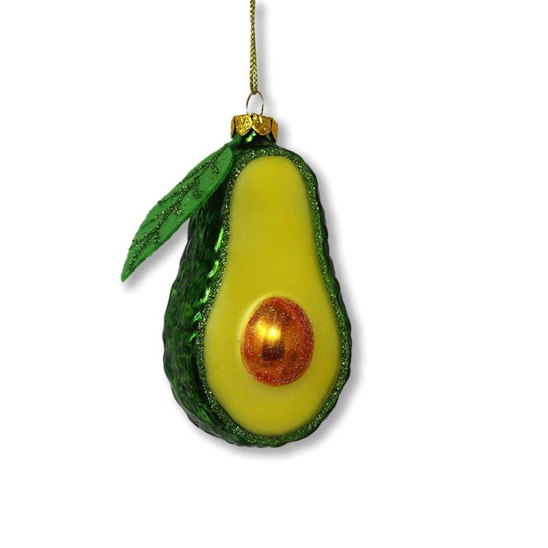 Ornement de Noël en verre Jasminko Avocado