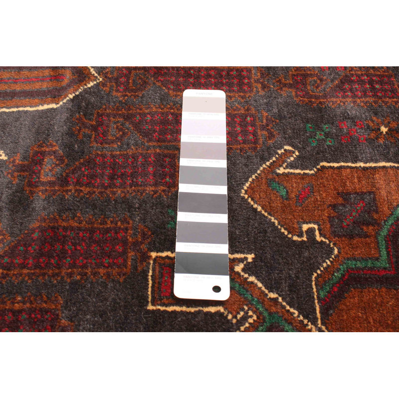 Tapis gris Teimani 3 pi 8 po x 6 pi 6 po