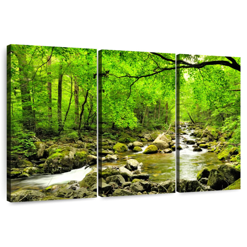 Alvord Smolny Forest Stream, H 24 po x l 38 po