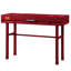 Bureau de coiffeuse rouge à 1 tiroir - option attrayante de style industriel