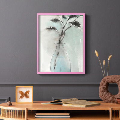 «Soft Ferns I», reproduction encadrée - bois massif