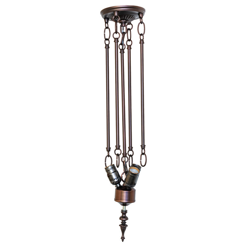 3 - Light Semi Flush Mount