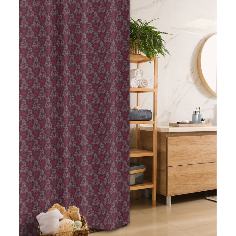 Bless international Geometric Shower Curtain with Hooks Included