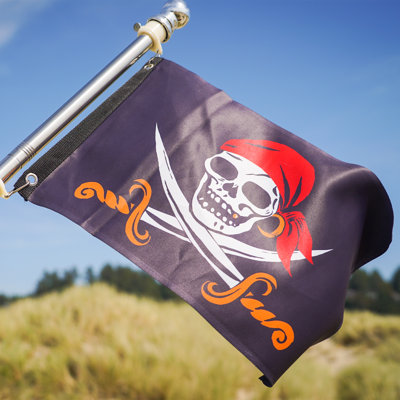 Captain Cutlass Lustre 12x18 Grommet Flag