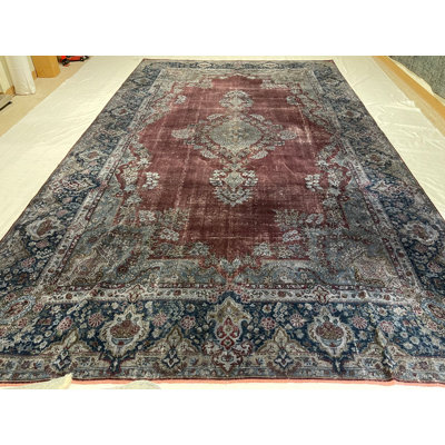 One-of-a-Kind 10′ X 16′7″ Old Wool Area Rug in