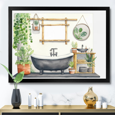 «Natural Bathroom Decor VII», reproduction sur toile