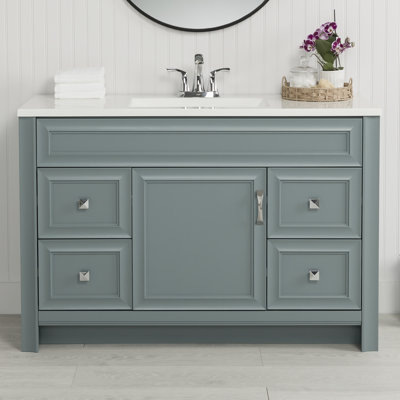 Meuble-lavabo simple avec plateau Nimay 48,5 po