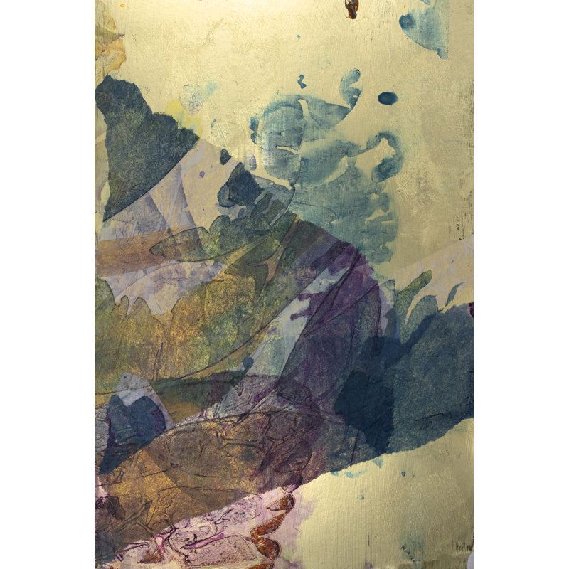 Monet's Landscape VI by Joyce Combs - Painting on Canvas, Black Floater Framed, 30 cm H x 20 cm W