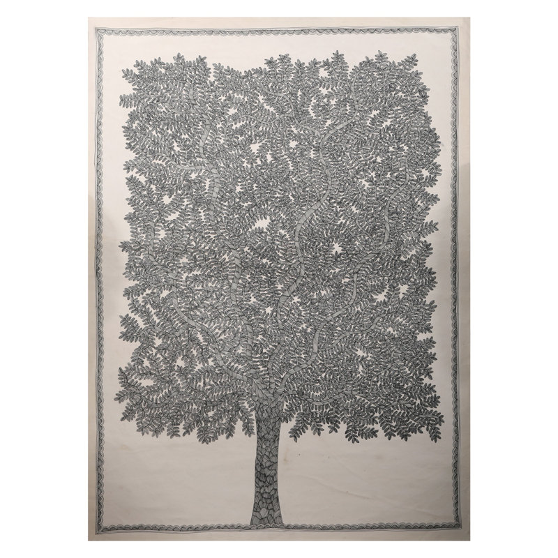 Arbre de vie - peinture Madhubani | Papier fait à la main | Par Ashutosh Jha