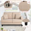 Causeuse d'appoint 60 po-2055713877