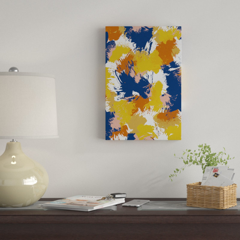 «Abstract», impression sur toile, H 12 po x l 8 po x P 0,75 po, Toile tendue, Pas de tapis