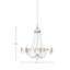 Lustre empire 8 lumières de style bougie Corinna