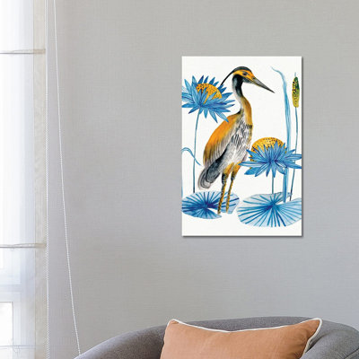 Heron Pond II by Melissa Wang - Wrapped Canvas Painting