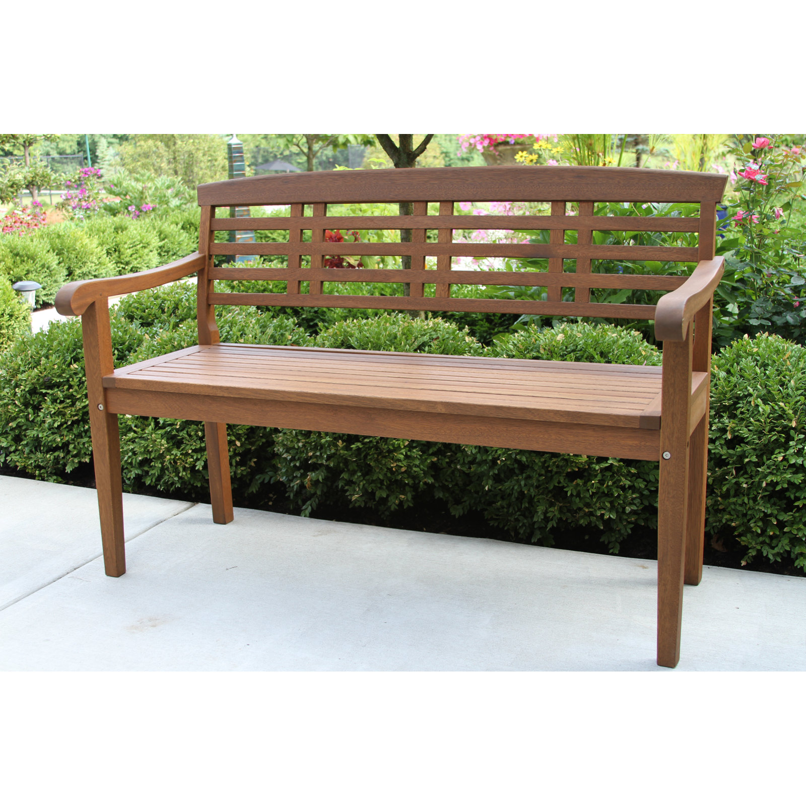 Kens 49.5'' Eucalyptus Outdoor Bench