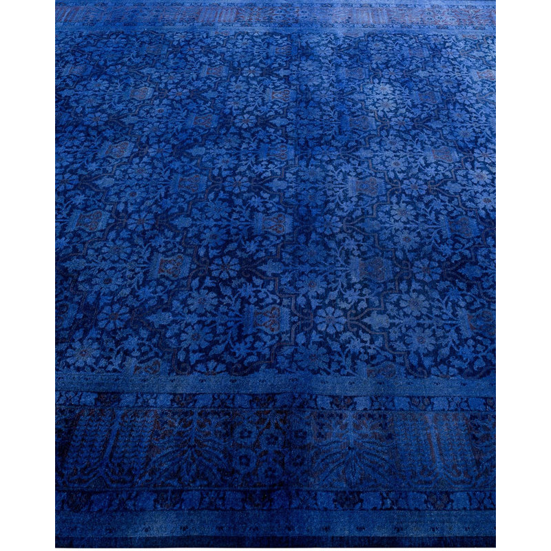 Tapis unique noué à la main mauve Fine Vibrance 8 pi 2 po x 10 pi 1 po