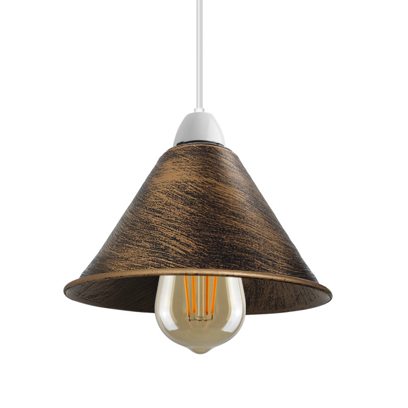 Lyndsie 10cm H Metal Lamp Shade ( Uno ), Brushed Copper