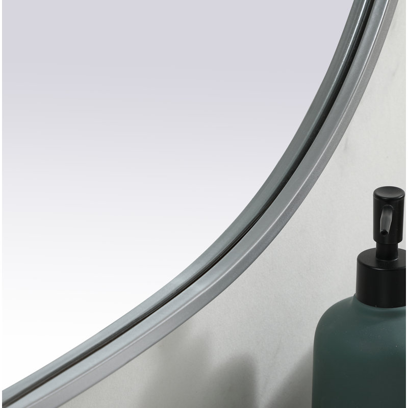 Miroir mural Sabine, Argent, 40 po x 30 po