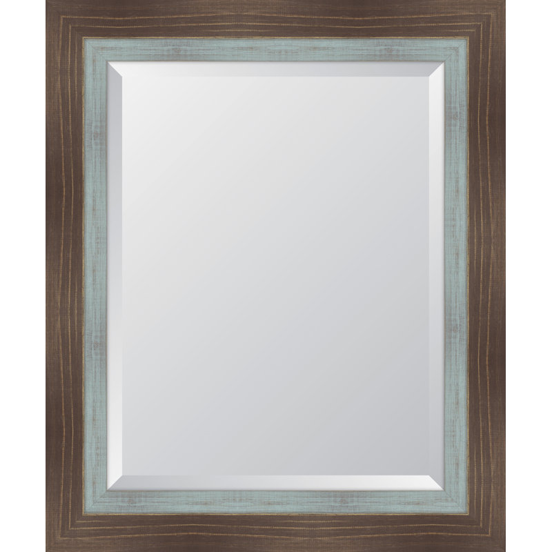 Miroir mural Farmhouse, H 36 po x l 30 po, Turquoise
