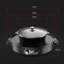 Electric Hot Pot BBQ 2 in 1 2200 W Double Separation Barbecue Grill Household Hot Pot