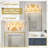 3-Light Amber Tulip Glass Vanity Light