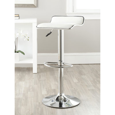 Bunky Swivel Upholstered Adjustable Height Counter Stool with Metal Frame