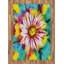 Tapis décoratif à longues fibres en fibre de polyester haute densité Flower-42026976