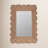 Rattan Scalloped Mirror