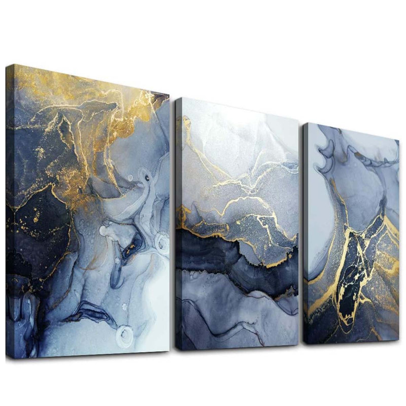 3 Piece Wrapped Canvas Print, 60 cm H x 40 cm W