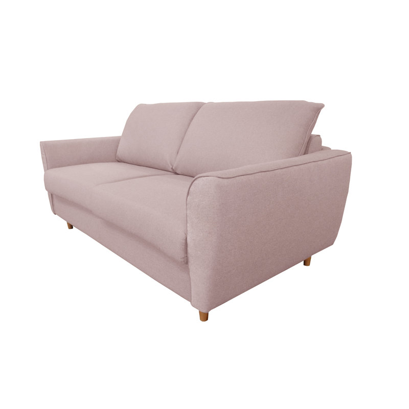 Mattlyn Sofa Bed with Mattress, Powder Pink