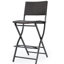 2 chaises de bar d'extérieur pliables et 2 chaises de style contemporain
