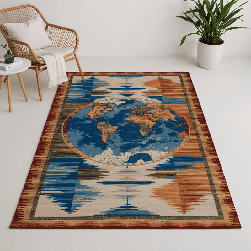 Tapis d'intérieur et d'extérieur brun Nature, Rectangulaire 3 pi x 5 pi