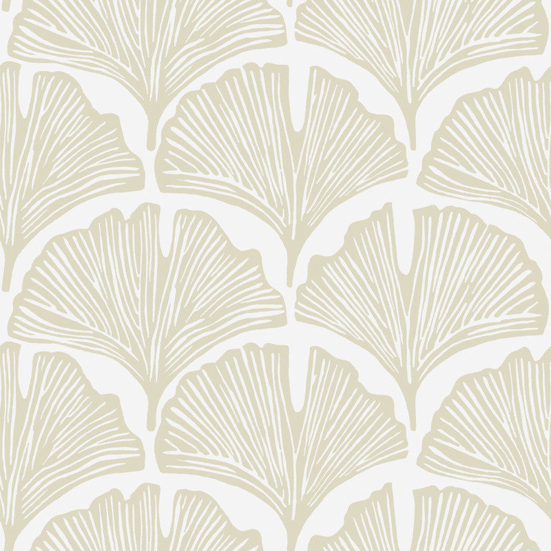 Papier peint auto-adhésif Feather Palm par Novogratz, Palmier blanc Waverly