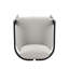 Tabouret de comptoir d'extérieur en aluminium, chaise de bar, structure noire avec coussin gris, ensemble de 2