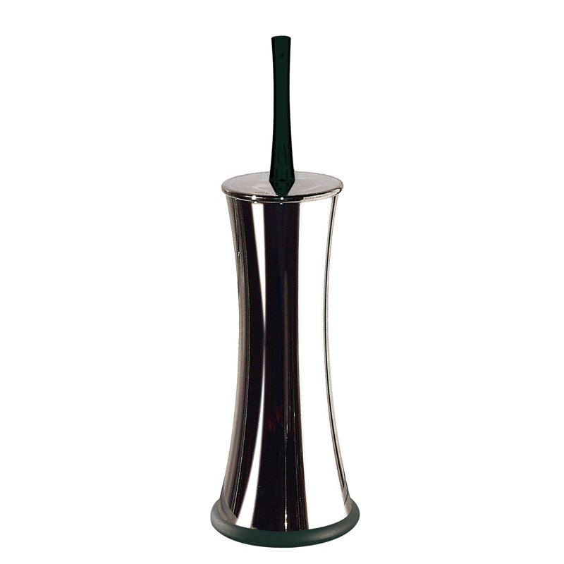 Pepe Complements 15" Toilet Brush and Holder, Black