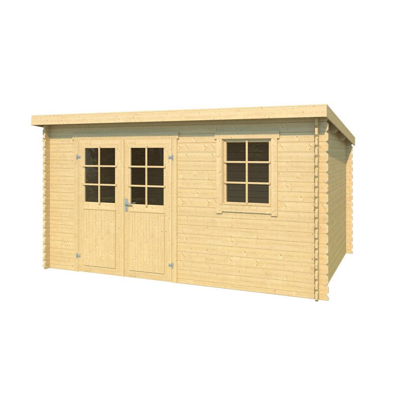 Lasita Amira 230 - 12.5 x 8 Ft. Pent Roof Summerhouse With Single Glazed Windows (28mm)