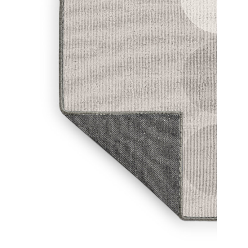 Soft Plush Finnell Halloween Modern & Contemporary Abstract Area Rug in Beige – Gray Binding, 8x12