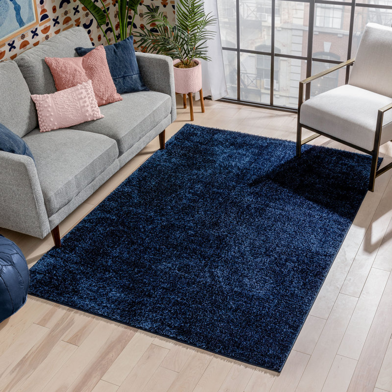 Rainbow Solid Colour Shag Area Rug, Rectangle 160 x 220cm