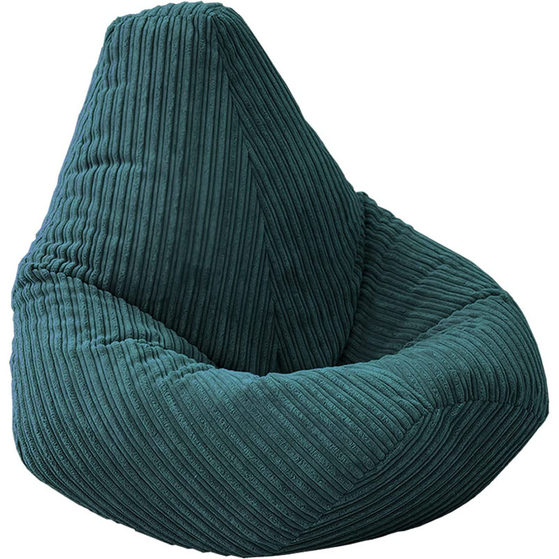 Corduroy Refillable Classic Bean Bag, Teal
